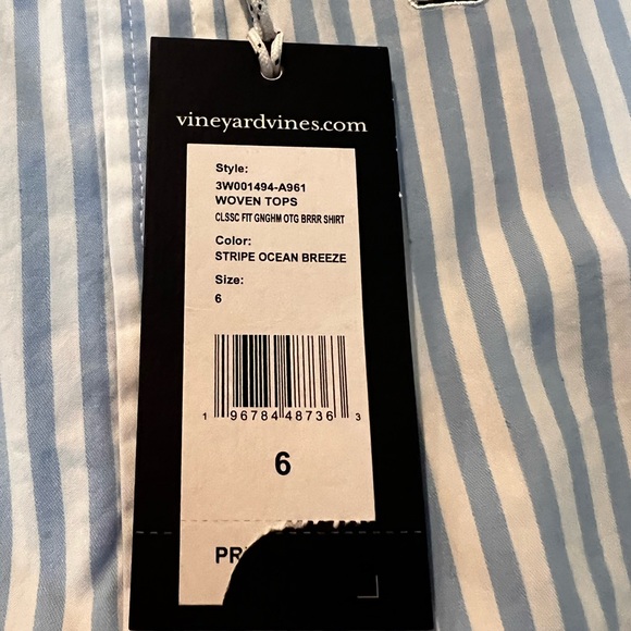 Vineyard Vines classic fit gingham otg brrr shirt - Picture 3 of 5